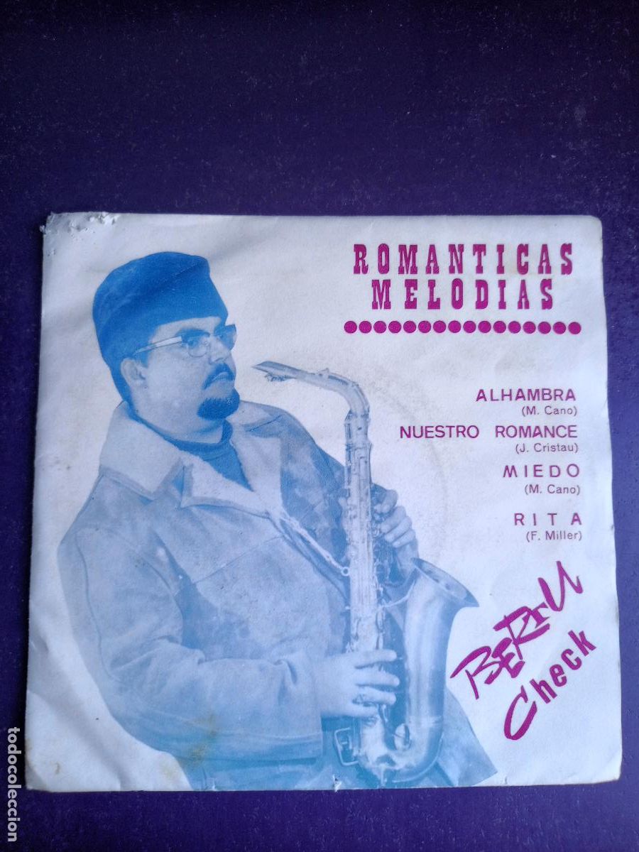 Discos de vinilo: Bertu Check &lrm;&ndash; Romanticas Melodias EP SANDIEGO 1971 - ALHAMBRA +3 - MUY POCO USO - JAZZ POP