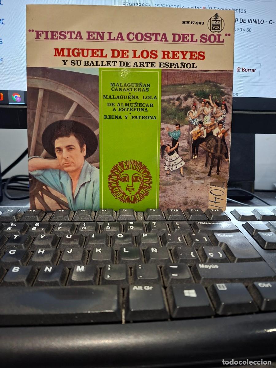 Discos de vinilo: MIGUEL DE LOS REYES - MALAGUE&Ntilde;AS CANASTERAS - EP DE VINILO - C- 57