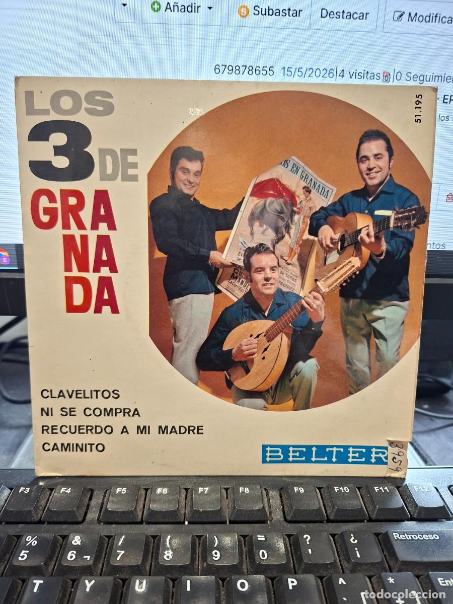 Discos de vinilo: LOS 3 DE GRANADA - CLAVELITOS - EP DE VINILO - C- 57