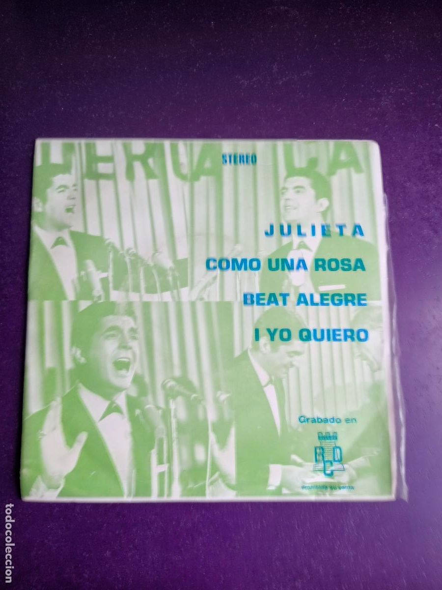 Discos de vinilo: Los Formidables, Dospe &lrm;&ndash; Julieta / BEAT ALEGRE +2 - EP BCD 1973