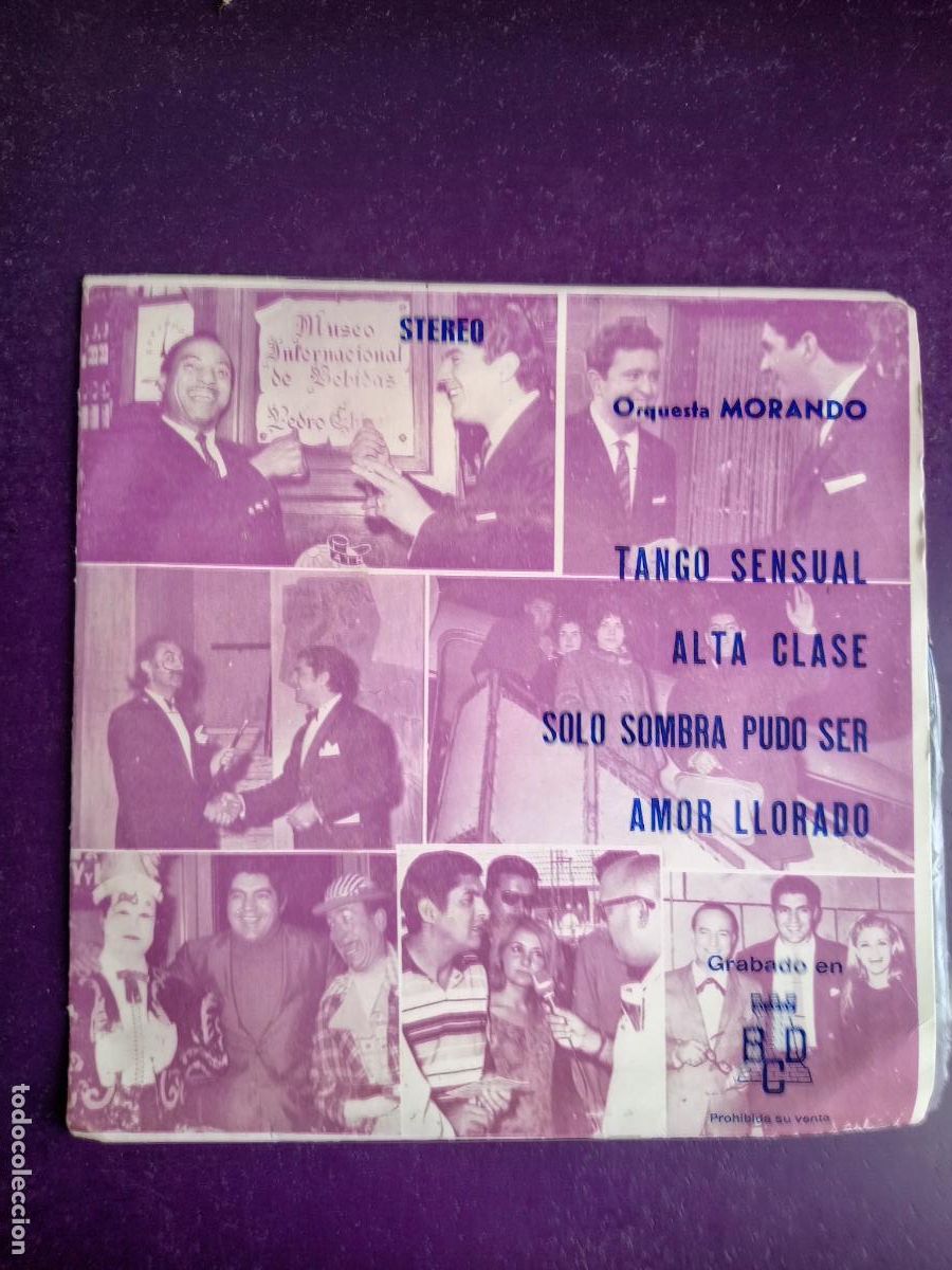 Discos de vinilo: Orquesta Morando &lrm;&ndash; Tango Sensual / ALTA CLASE +2 - EP BCD 1974 - LOUNGE, LATIN