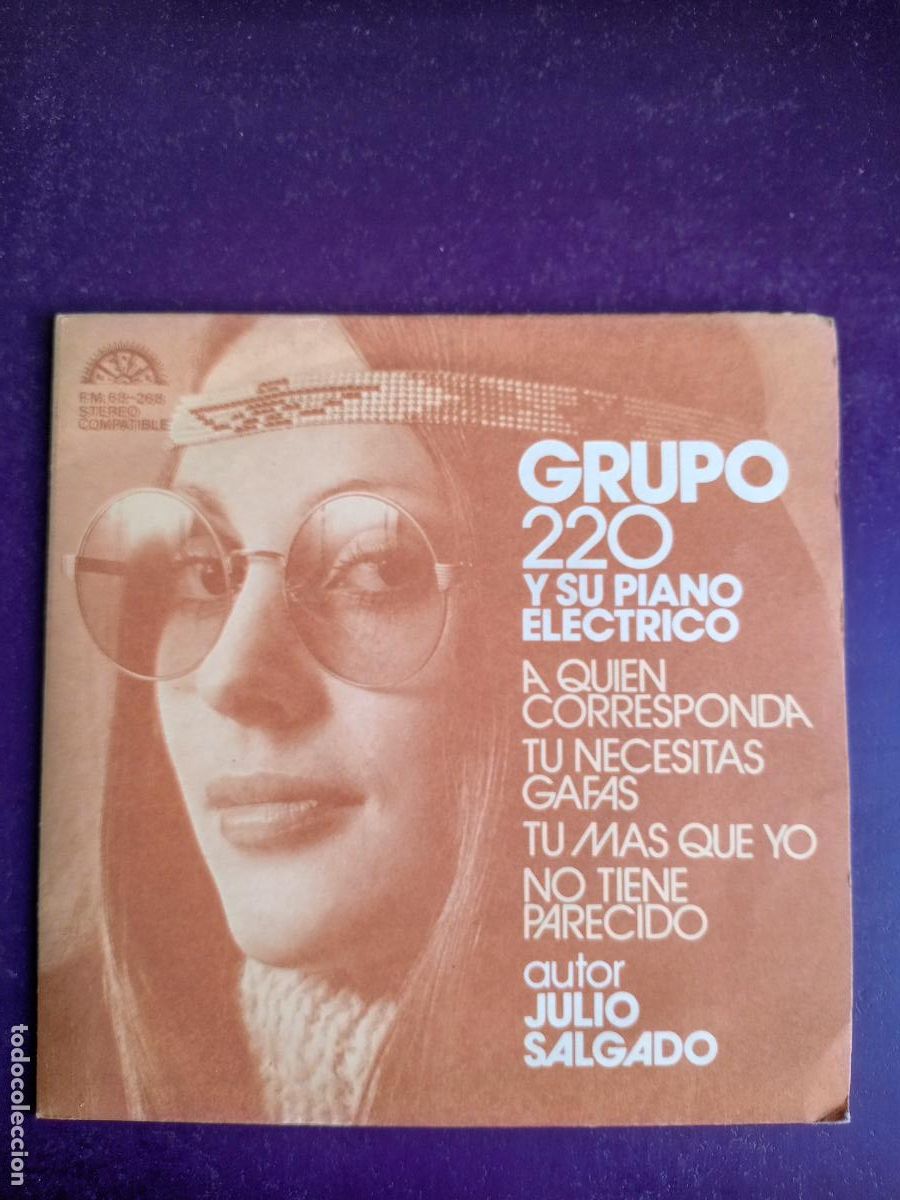 Discos de vinilo: Grupo 220 Y Su Piano Electrico &lrm;&ndash; A Quien Corresponda +3 - EP BERTA 1974 - JULIO SALGADO - JAZZ POP
