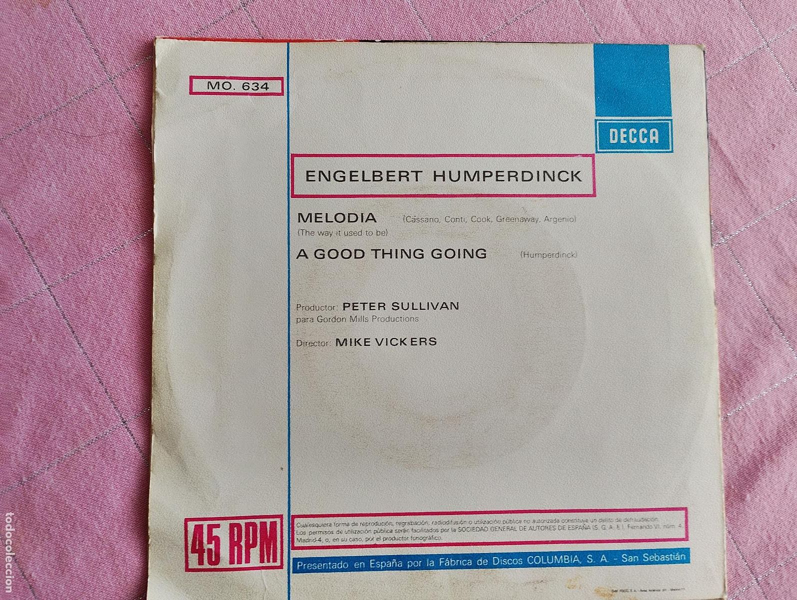 Discos de vinilo: engelbert humperdinck, 1969 ed espa&ntilde;ola - Foto 4