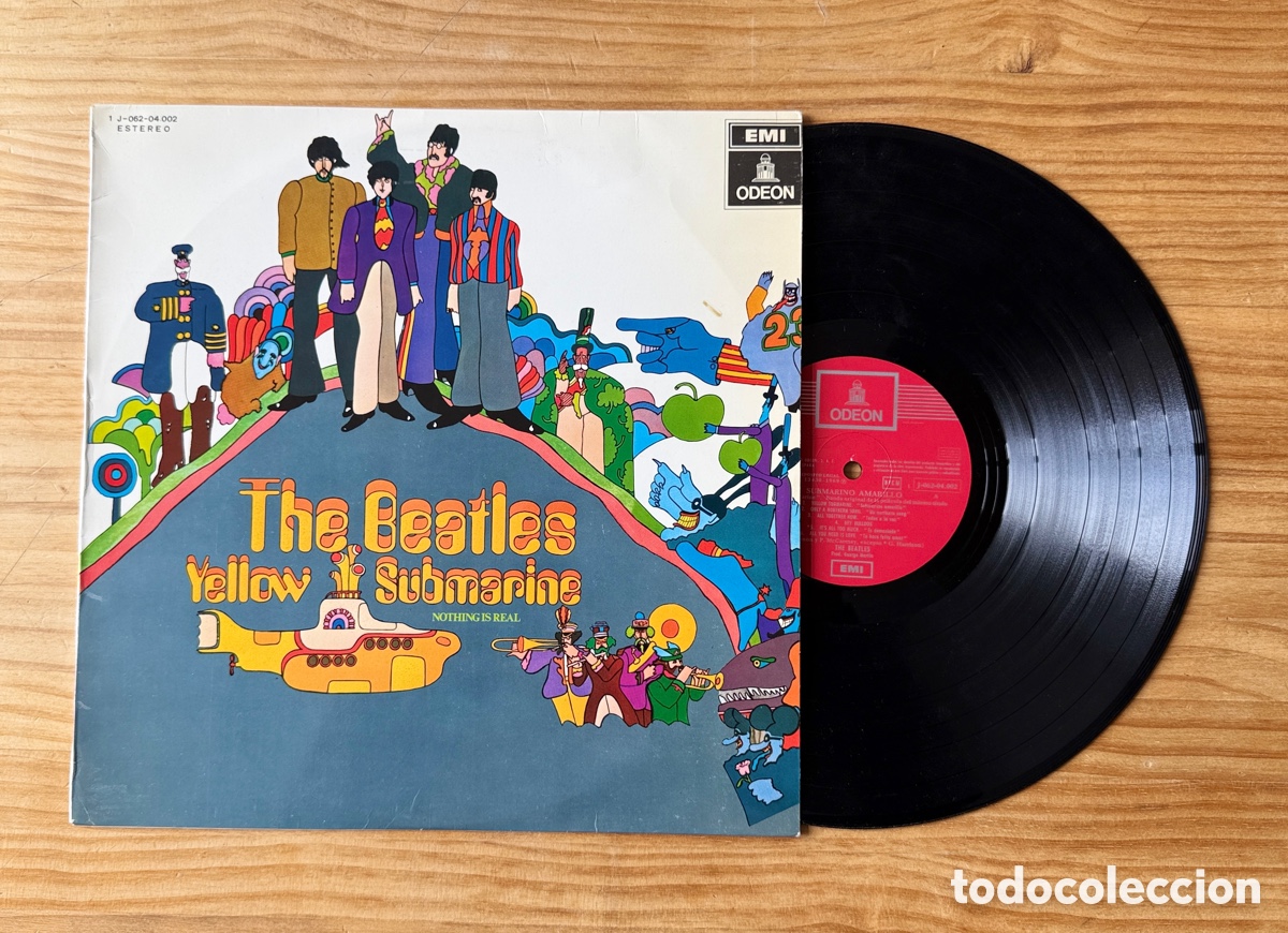 Discos de vinilo: The Beatles - Yellow submarine. Spain 1969