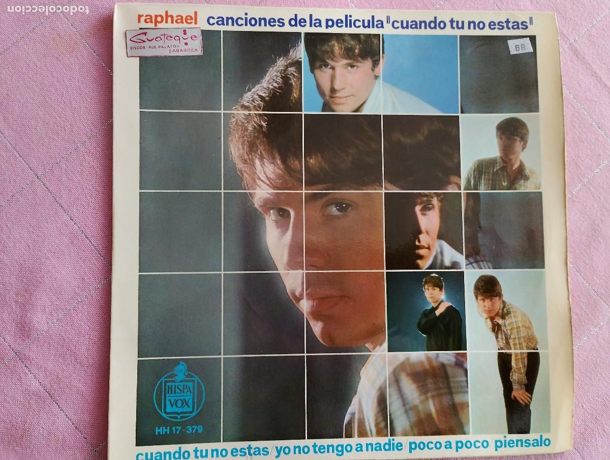 Discos de vinilo: Raphael &ndash; Cuando T&uacute; No Est&aacute;s 1966 - Foto 2