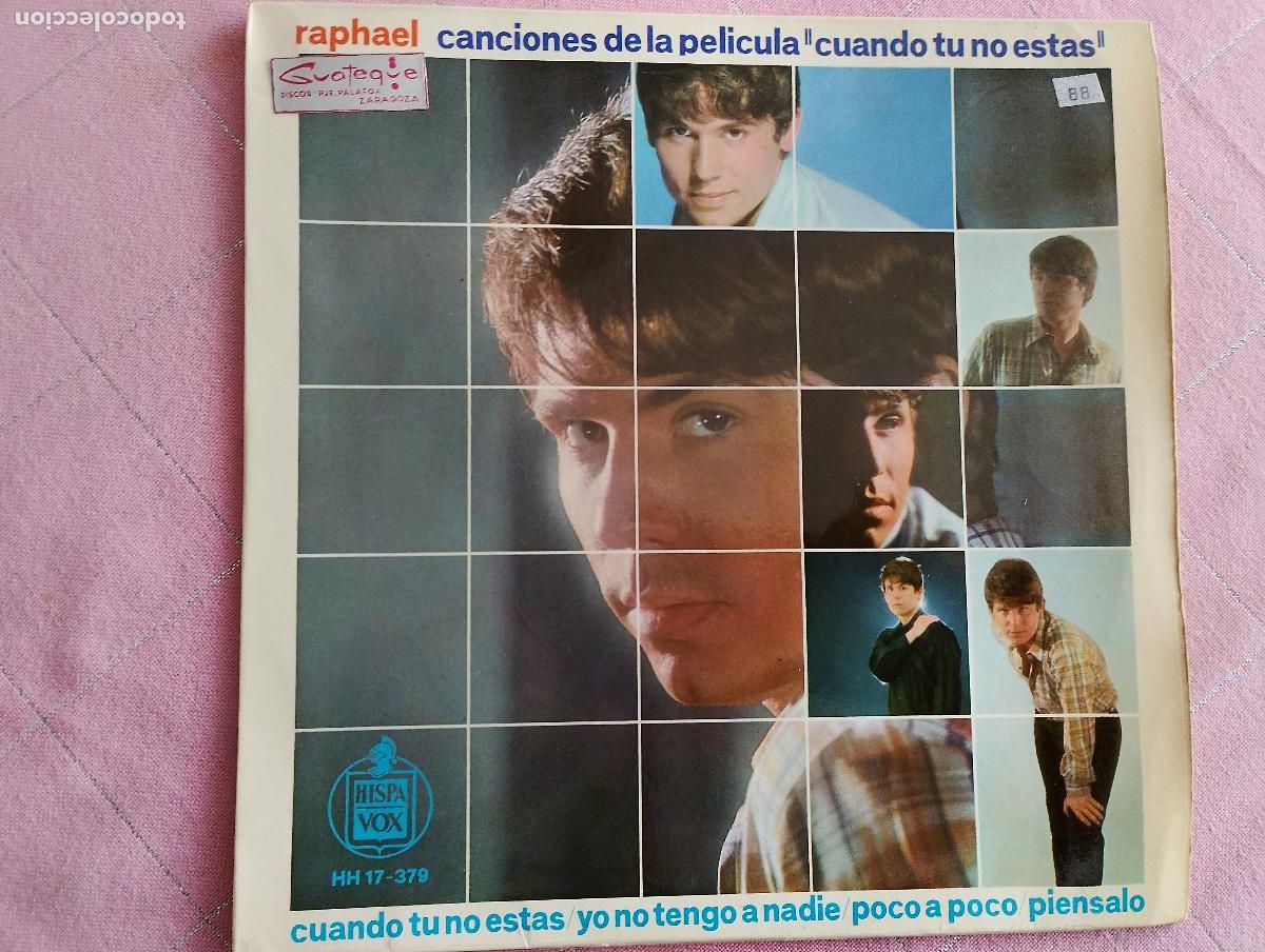 Discos de vinilo: Raphael &ndash; Cuando T&uacute; No Est&aacute;s 1966