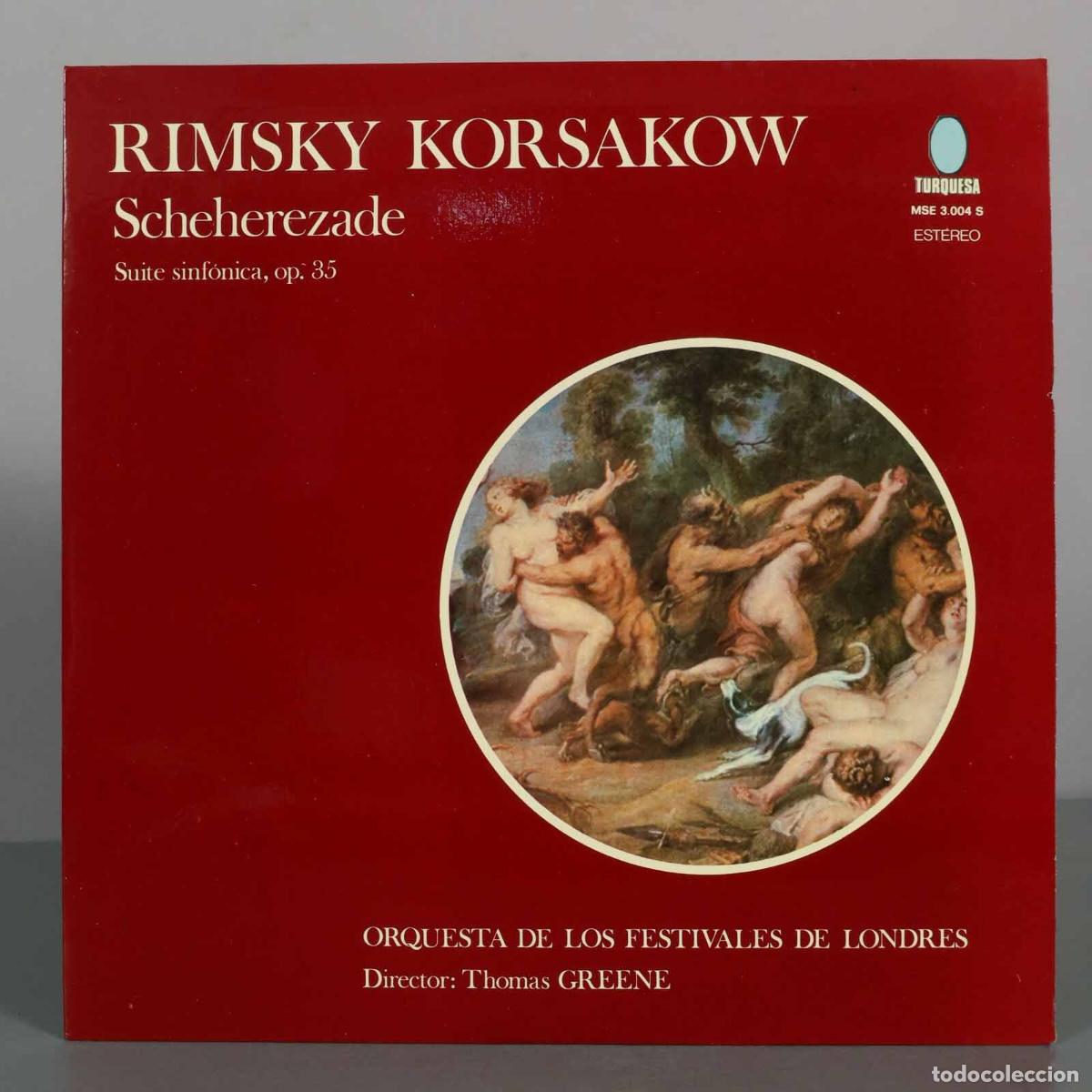 Discos de vinilo: LP. Scheherezade - Suite sinf&oacute;nica, op. 35 - Rimsky Korsakov, GREENE