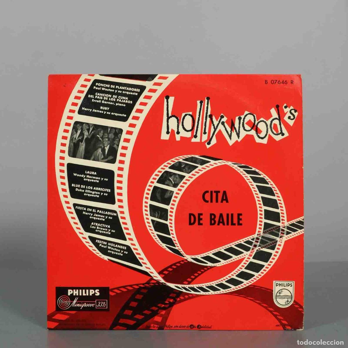 Discos de vinilo: LP. Cita de baile en Hollywood - Paul Weston, Erroll Garner, Harry James, Woody Herman, Duke Elling
