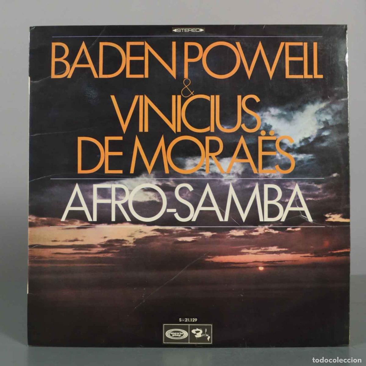 Discos de vinilo: LP. Afro-Samba - Baden Powell, Vinicius De Moraes - Barclay, Movieplay