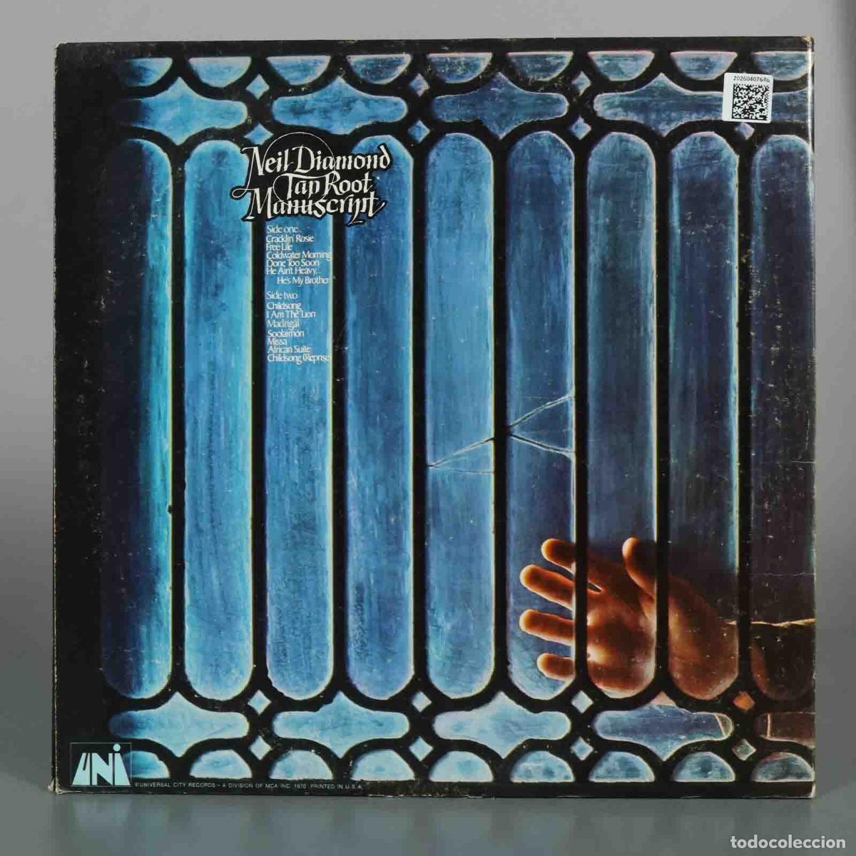 Discos de vinilo: LP. Neil Diamond - Tap Root Manuscript - Foto 2