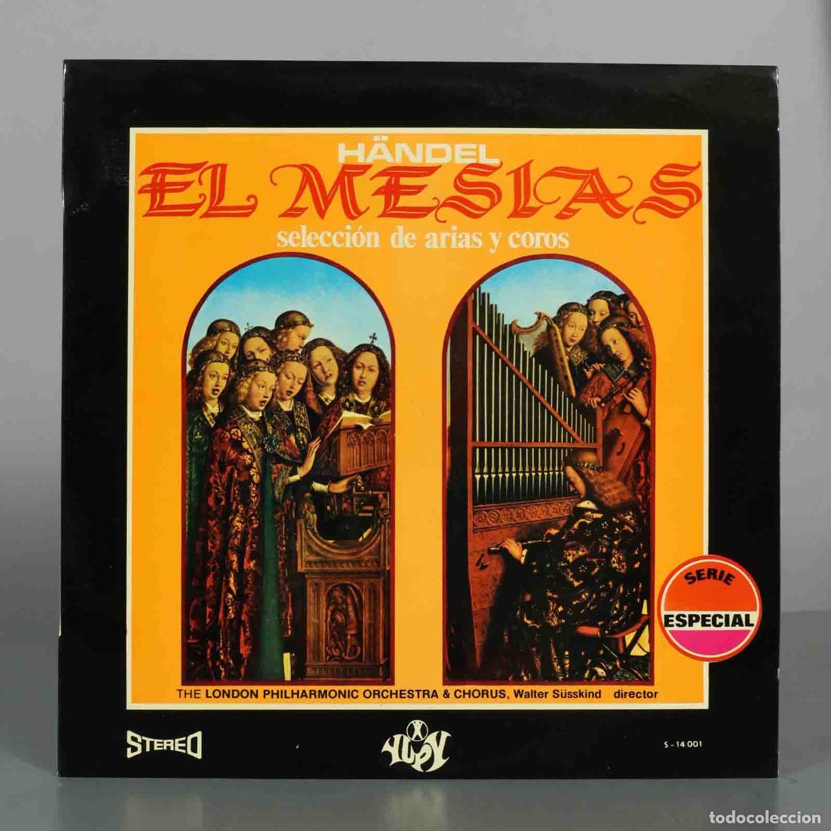 Discos de vinilo: LP. H&auml;ndel - El Mes&iacute;as - Selecci&oacute;n de arias y coros - SUSSKIND