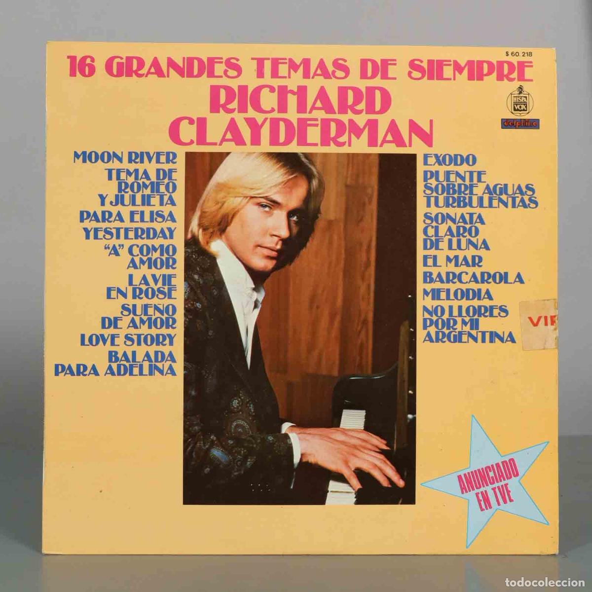 Discos de vinilo: LP. 16 Grandes Temas de Siempre - Richard Clayderman