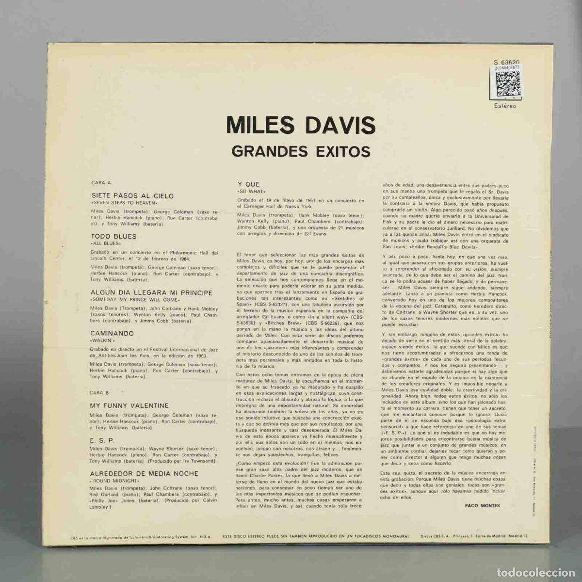 Discos de vinilo: LP. Miles Davis&acute; Greatest Hits - Miles Davis - Foto 2