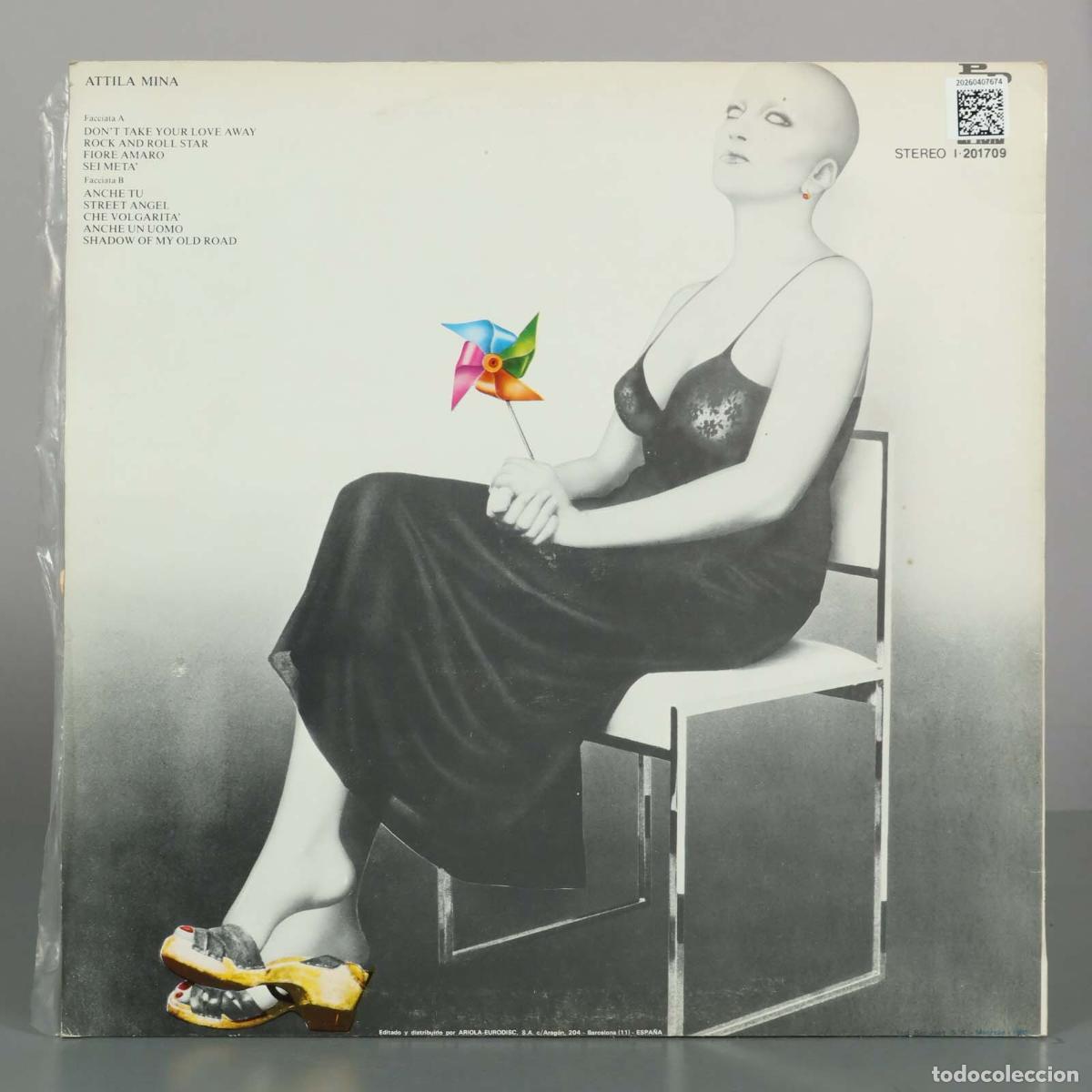Discos de vinilo: LP. Attila - Mina . SPAIN - Foto 2