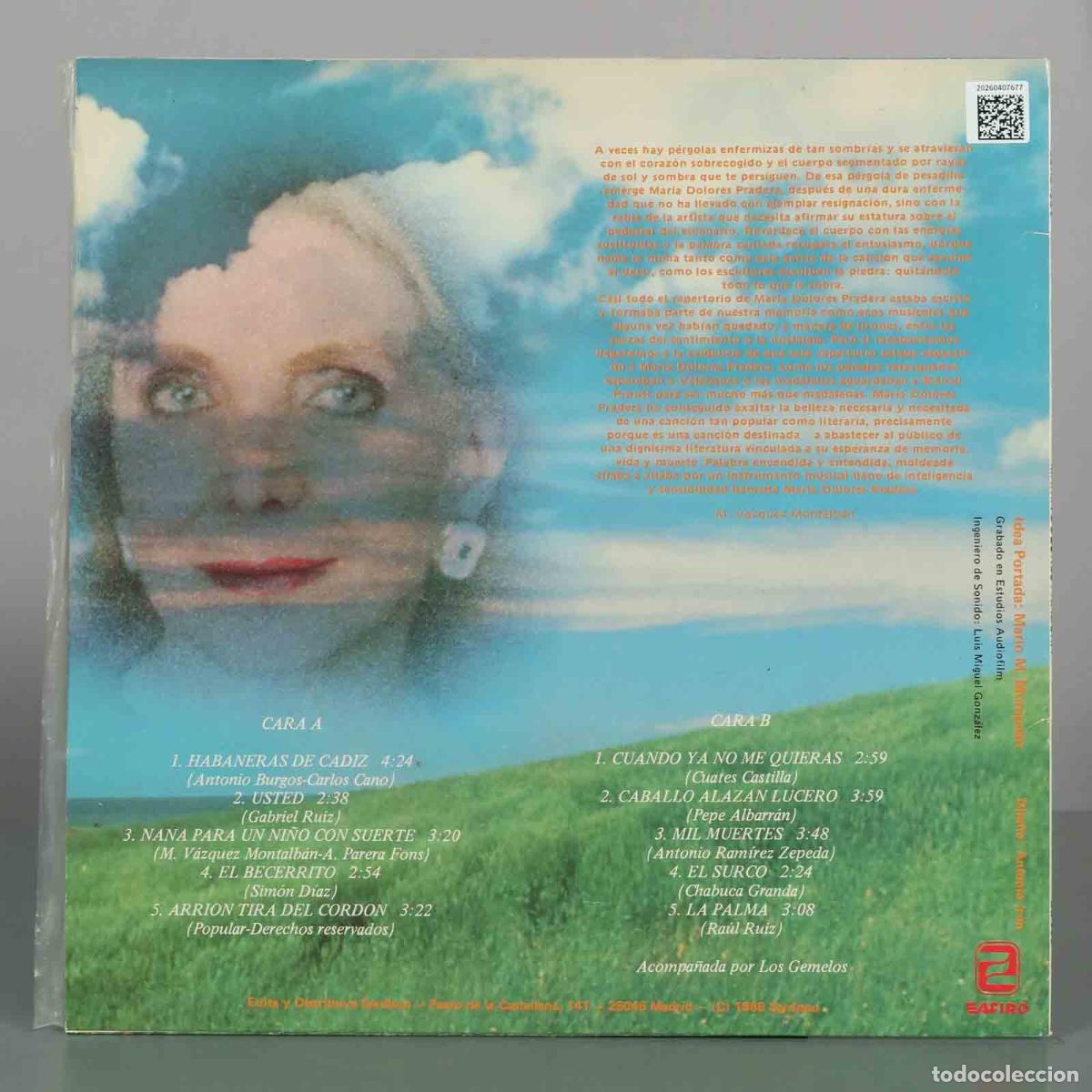 Discos de vinilo: LP. Reverdecer - Mar&iacute;a Dolores Pradera - Foto 2