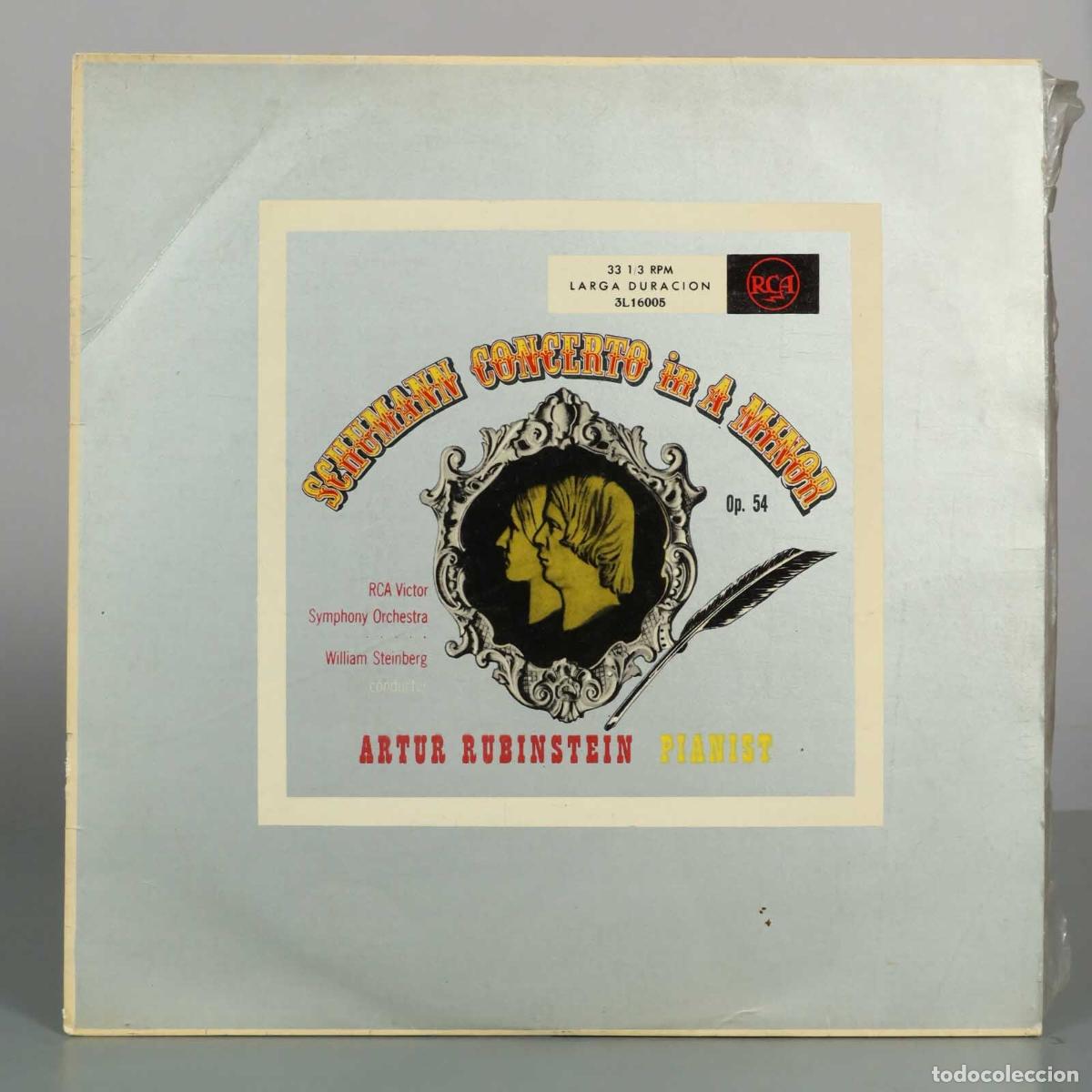 Discos de vinilo: LP. Schumann: Concerto in A Minor, Op. 54 - Artur Rubinstein, RCA Victor Symphony Orchestra, Willia