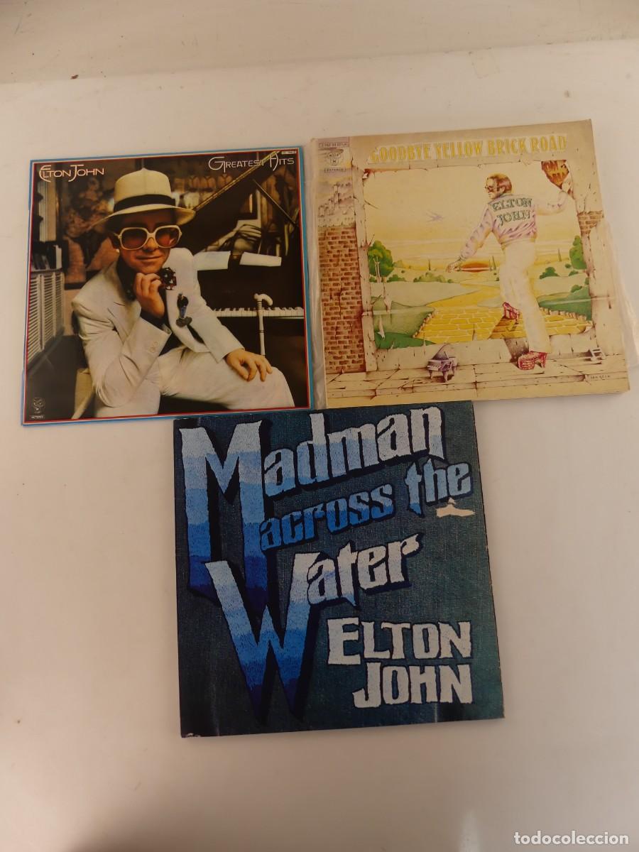 Discos de vinilo: LOTE DE 3 LP&rsquo;S DE ELTON JOHN