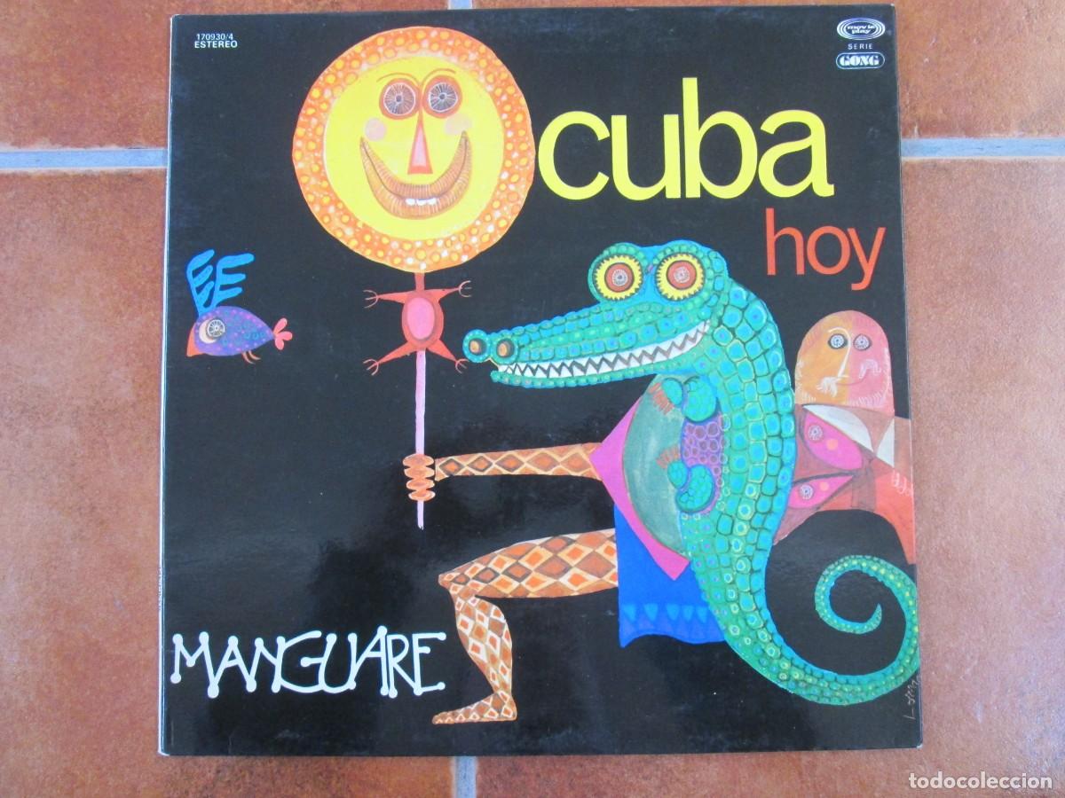 Discos de vinilo: MANGUARE - Cuba Hoy. LP, edici&oacute;n espa&ntilde;ola 12&rdquo; 1977. Carpeta abierta. Magn&iacute;fico estado (VG+/NM)