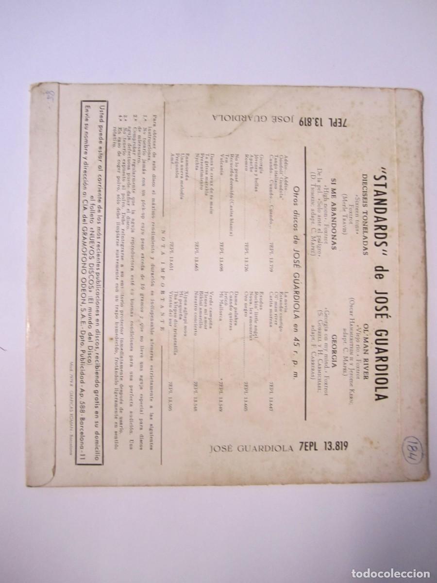 Discos de vinilo: disco vinilo single standards jose guardiola - Foto 3