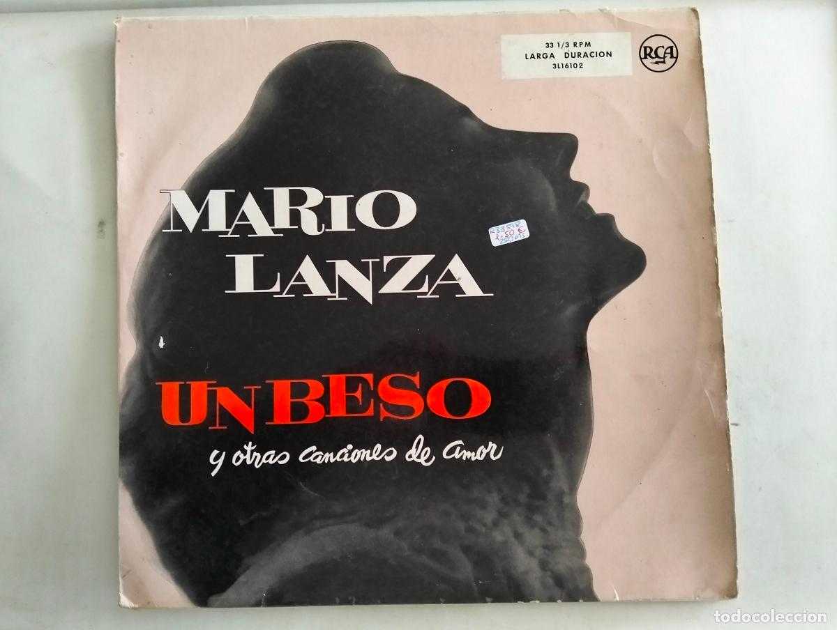Discos de vinilo: MARIO LANZA, DISCO LP UN BESO Y OTRAS CANCIONES DE AMOR, EDITADO RCA , A&Ntilde;O 1958
