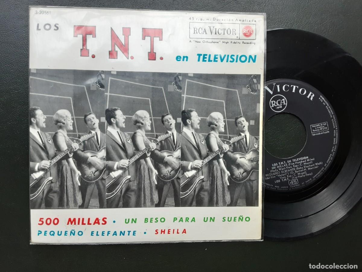 Discos de vinilo: EP LOS TNT. 500 millas. Peque&ntilde;o elefante. Sheila. Un beso para un sue&ntilde;o