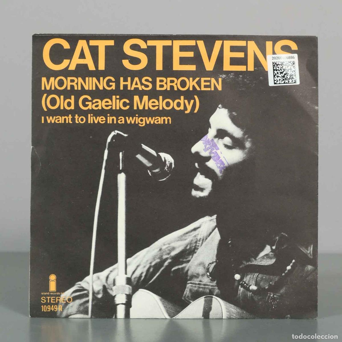 Discos de vinilo: SINGLE. Cat Stevens - Morning Has Broken - Glad I&acute;m Alive - Foto 2
