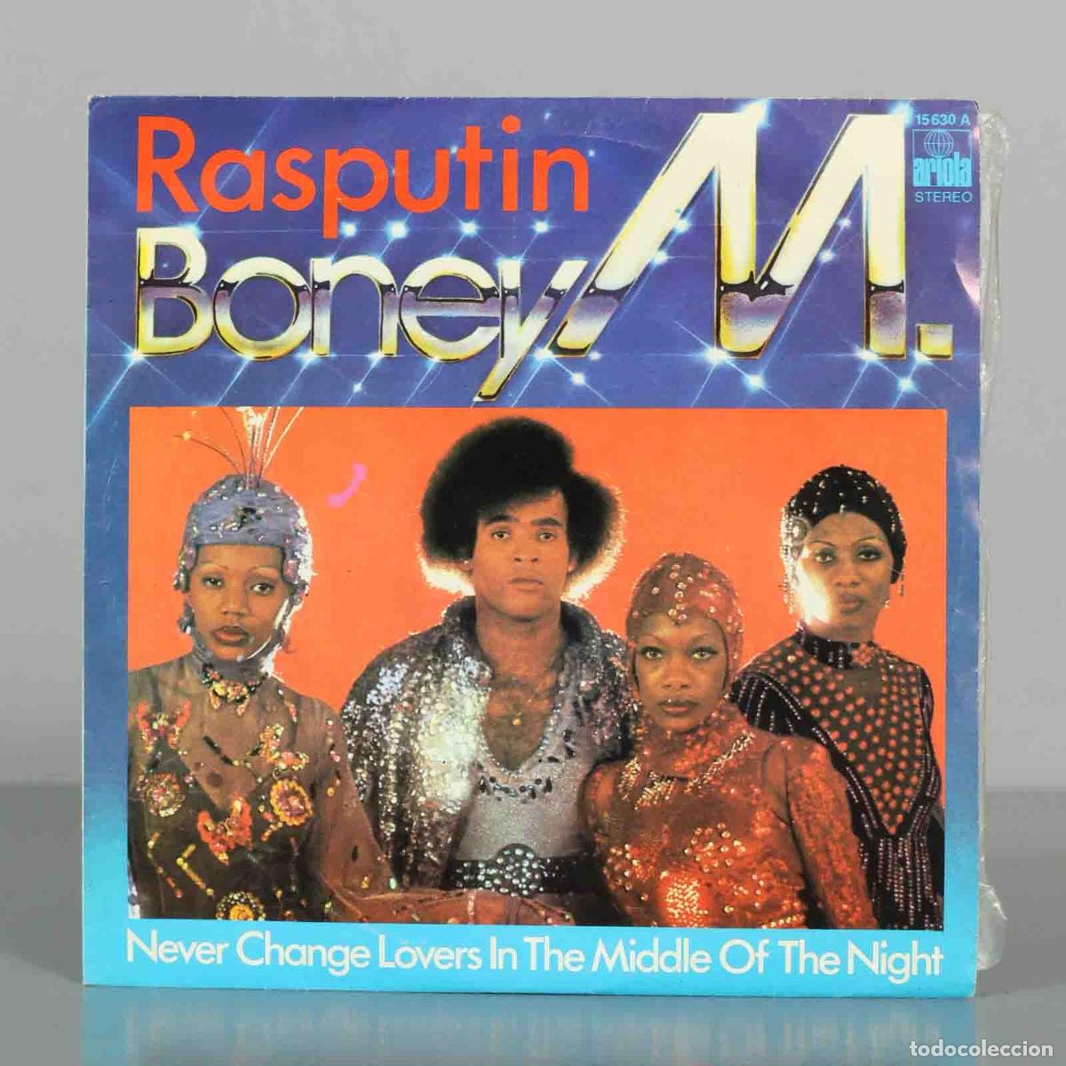 Discos de vinilo: SINGLE. Rasputin - Never Change Lovers In The Middle Of The Night - Boney M.