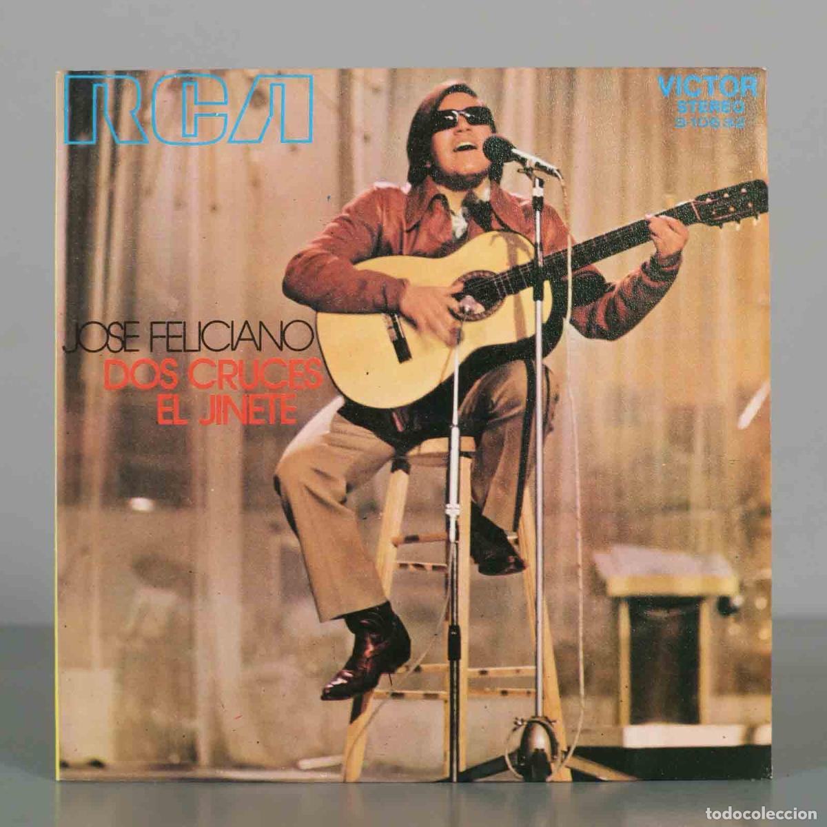 Discos de vinilo: SINGLE. Dos Cruces / El Jinete - Jos&eacute; Feliciano