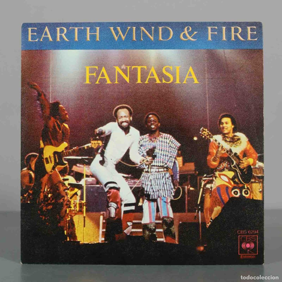 Discos de vinilo: SINGLE. Fantasia - Corriendo - Earth, Wind and Fire