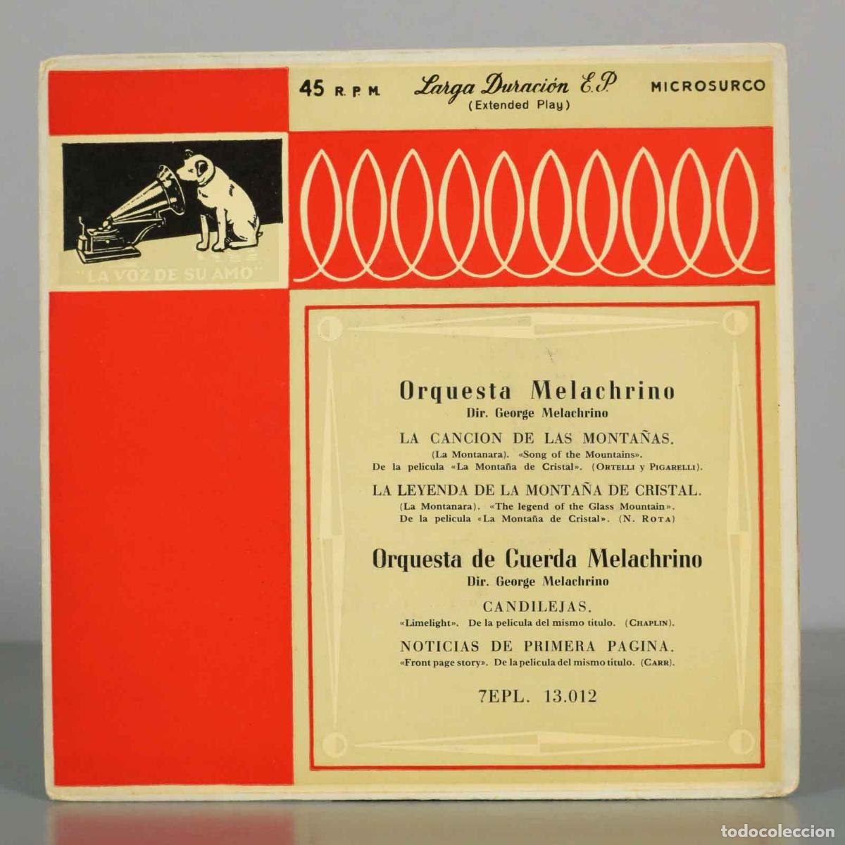 Discos de vinilo: EP. Orquesta Melachrino, Orquesta de Cuerda Melachrino - George Melachrino - La Voz de su Amo