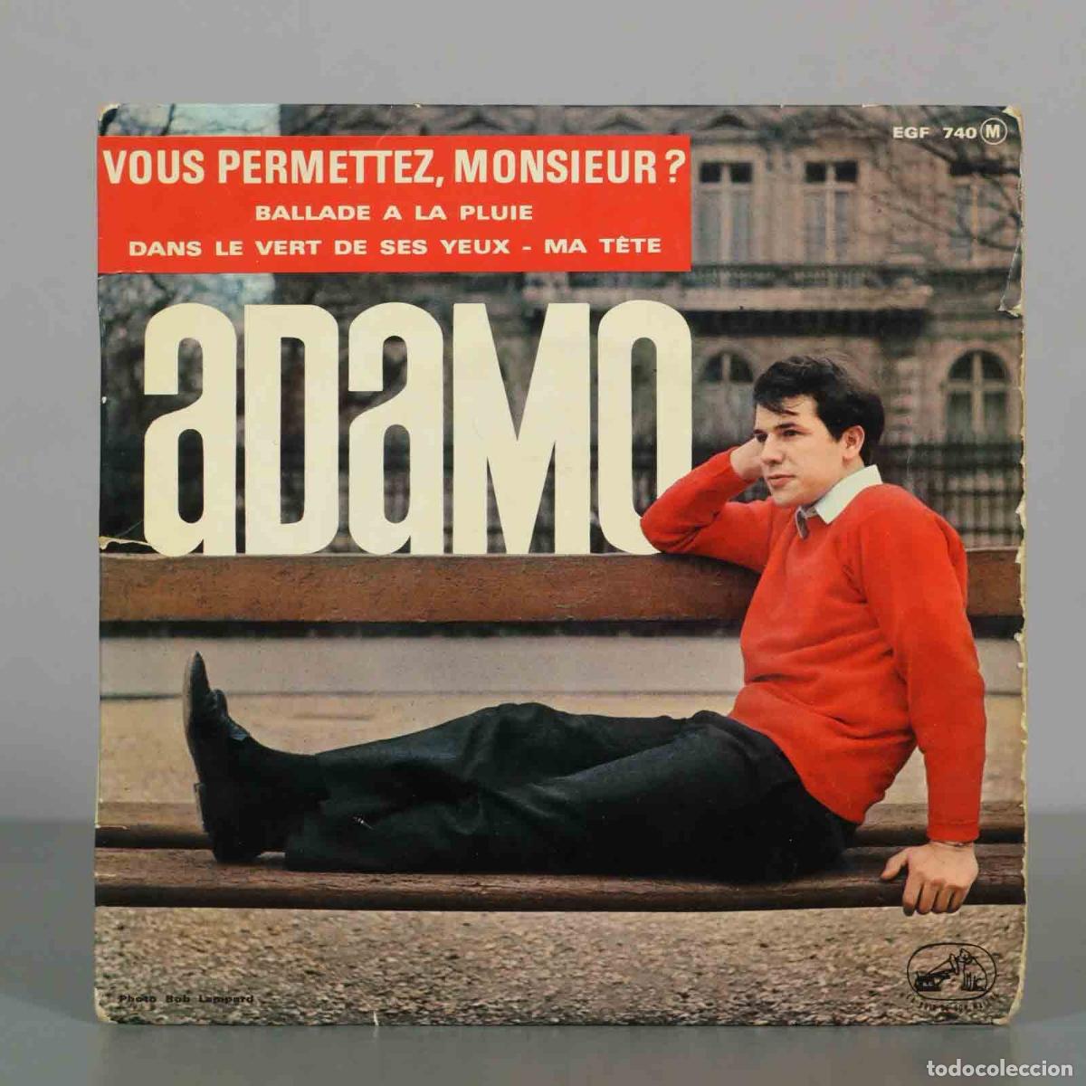 Discos de vinilo: EP. Vous permettez, Monsieur? - Ballade a la pluie - Dans le vert de ses yeux - Ma t&ecirc;te - Salva