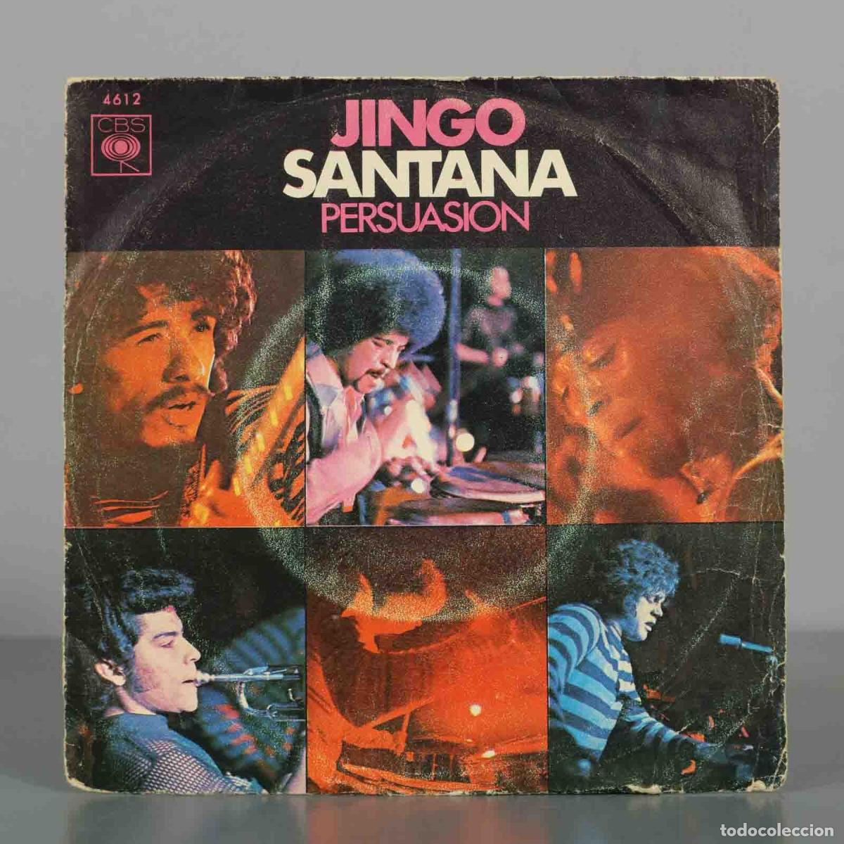 Discos de vinilo: SINGLE. Santana - Jingo, Persuasion