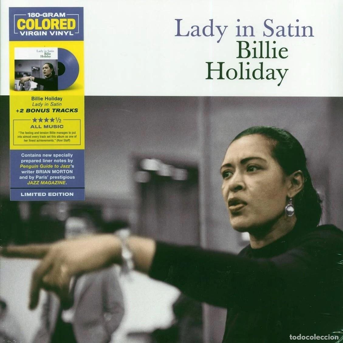 Discos de vinilo: Billie Holiday * LP Vinilo 180g color P&uacute;rpura * Lady In Satin* Ltd Bonus * Precintado