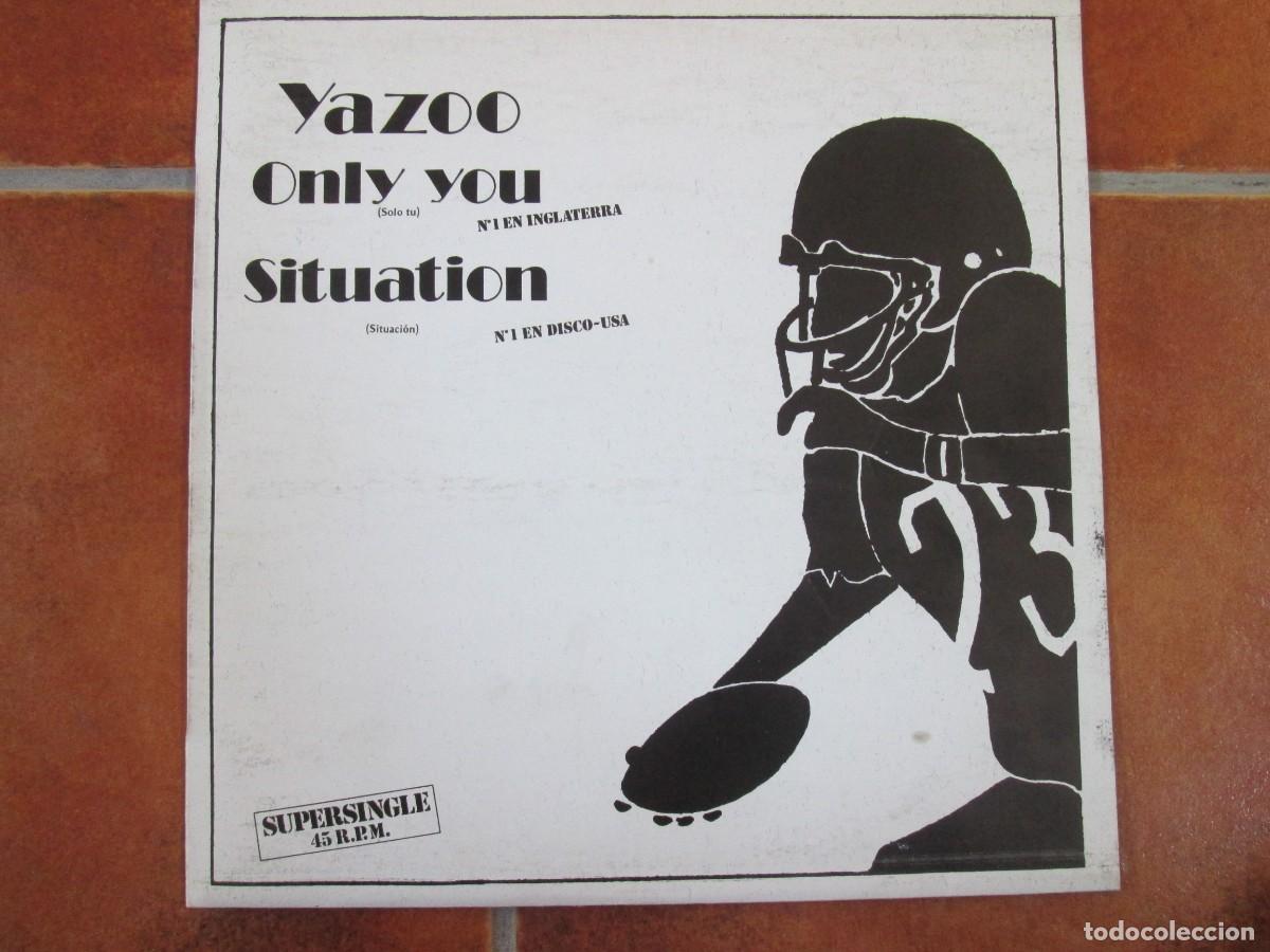 Discos de vinilo: YAZOO - Only You / Situation. Maxi Single, ed espa&ntilde;ola 45rpm 12&rdquo; 1982. Magn&iacute;fico estado VG+/NM