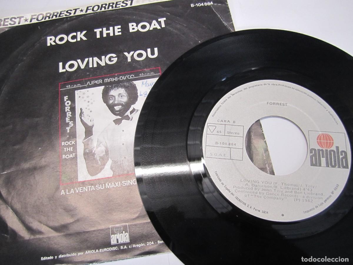 Discos de vinilo: disco vinilo single forrest rock the boat - Foto 2