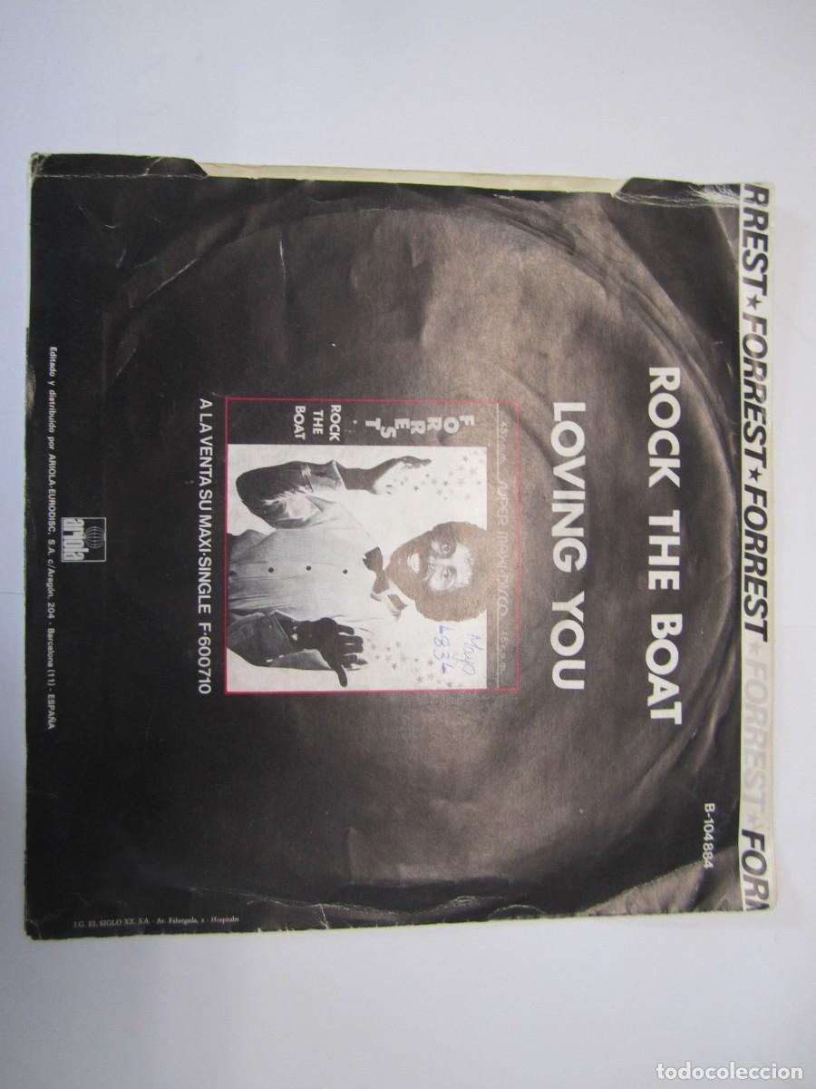 Discos de vinilo: disco vinilo single forrest rock the boat - Foto 3