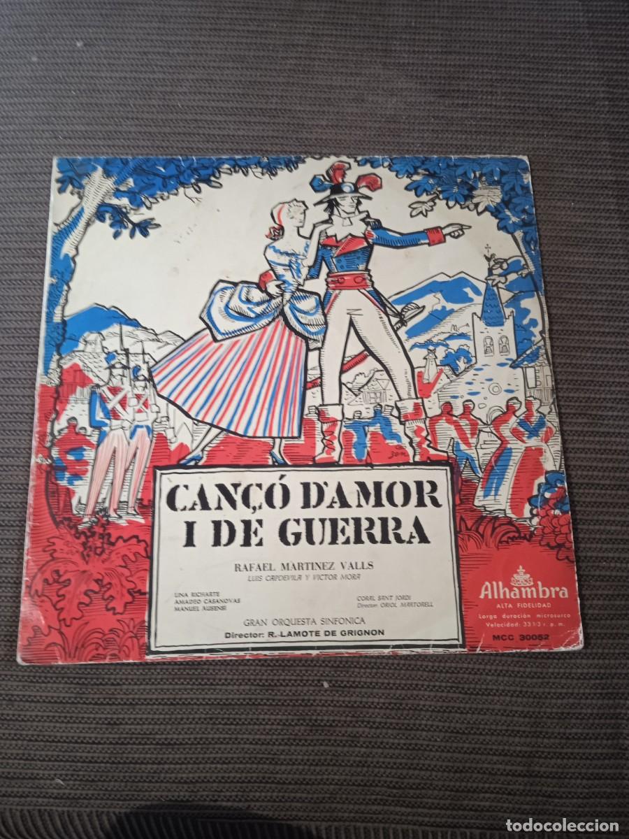 Discos de vinilo: Can&ccedil;o d'amor i de guerra | Rafael Mart&iacute;nez Valls | Disco Vinilo Musica