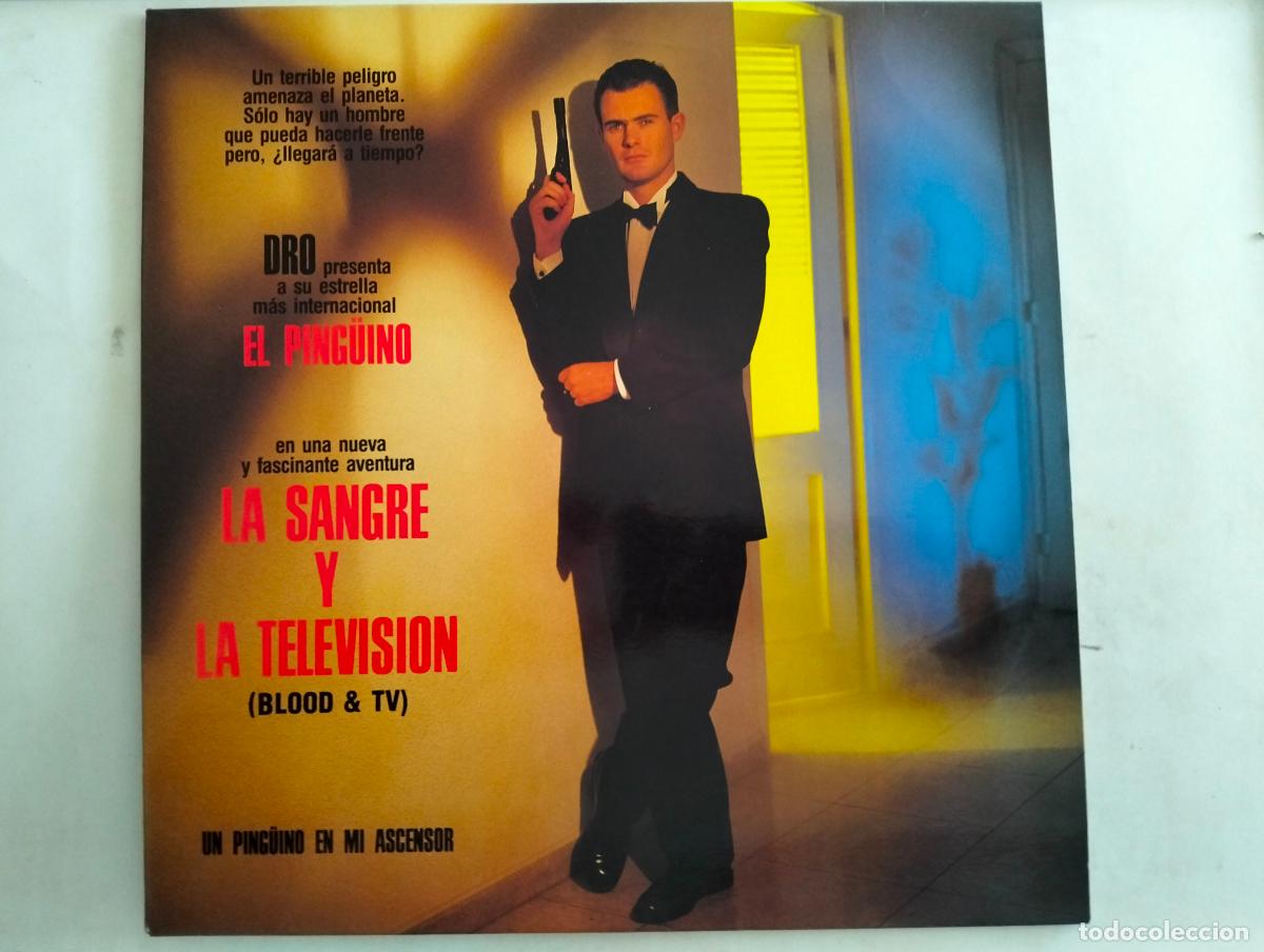 Discos de vinilo: UN PINGUINO EN MI ASCENSOR, DISCO LP LA SANGRE Y LA TELEVISION, EDITADO DRO , A&Ntilde;O 1990