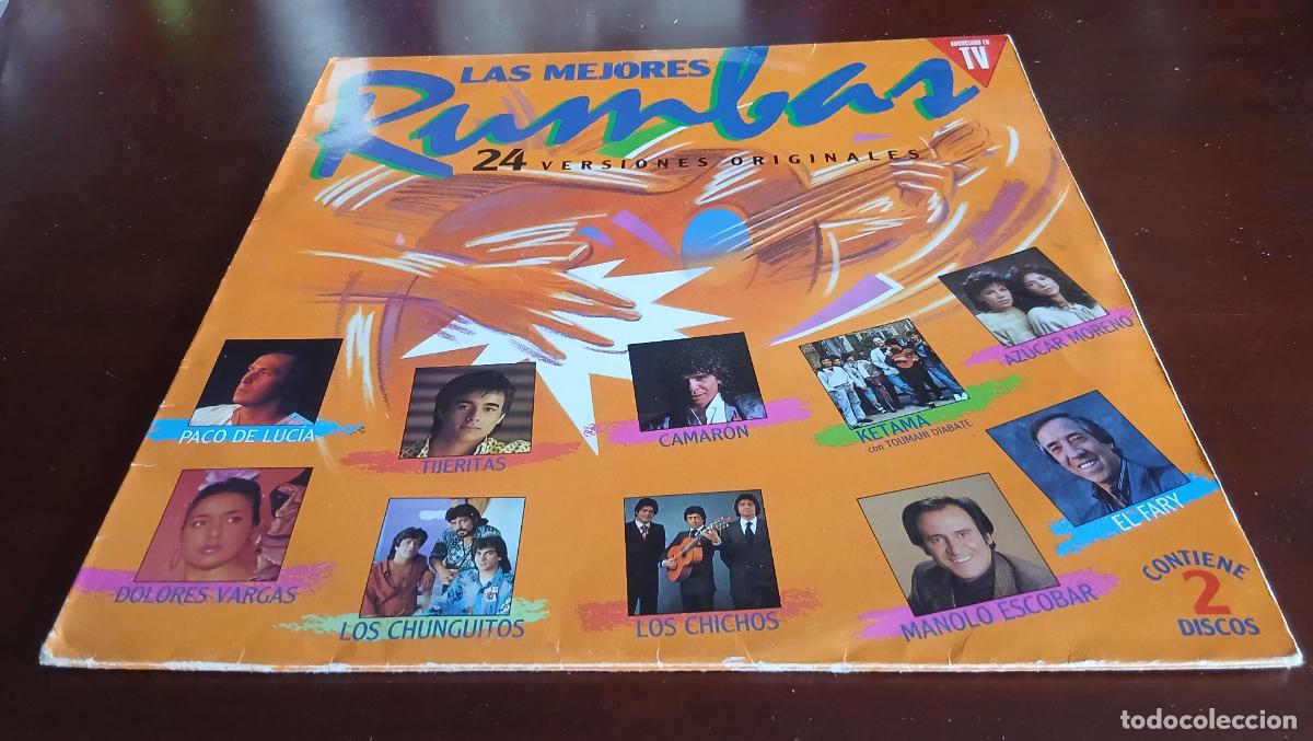 Discos de vinilo: LAS MEJORES RUMBAS - 24 VERSIONES ORIGINALES - DOBLE 2 LP - 1991 - HISPAVOX