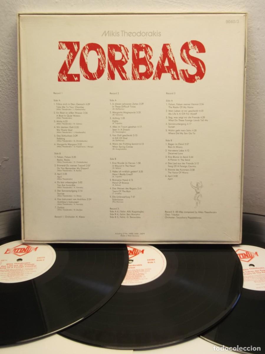 Discos de vinilo: Mikis Theodorakis &ndash; Zorbas BOX 3 x LP - Foto 2