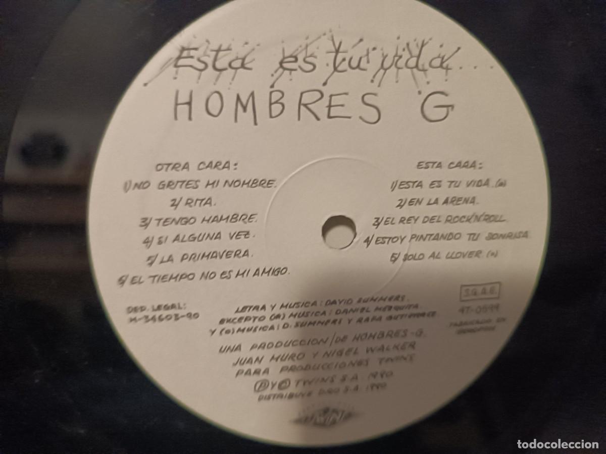 Discos de vinilo: Hombres G Est&aacute; es tu vida - Foto 4