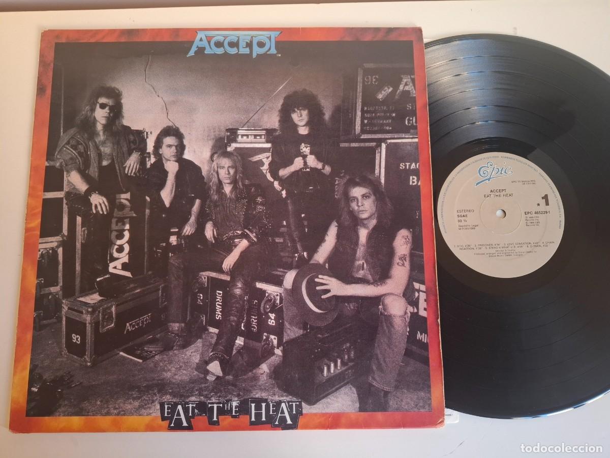 Discos de vinilo: ACCEPT - Eat the Heat .Lp. Spain 1989