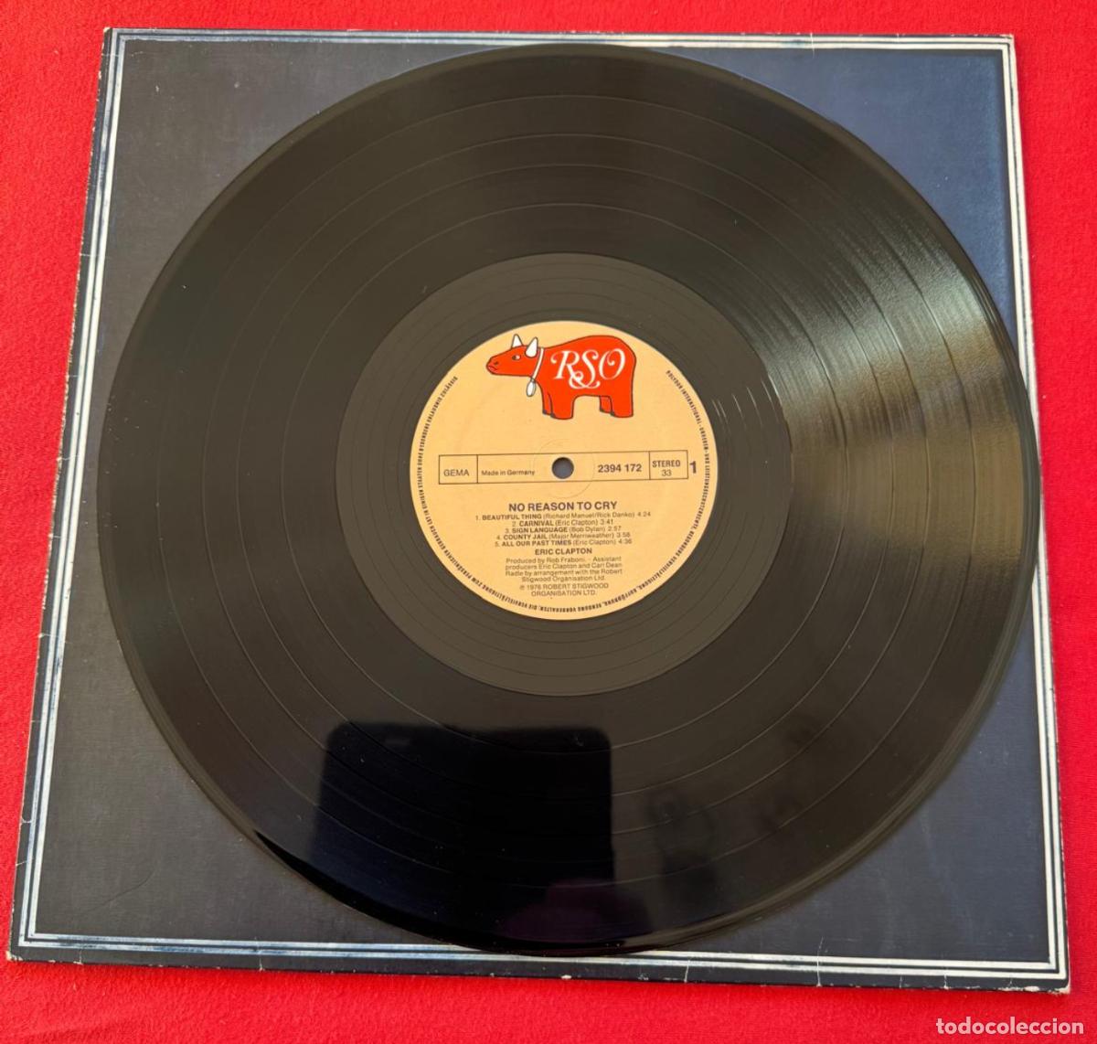 Discos de vinilo: Eric Clapton &ndash; No Reason To Cry (Germany 1979 EX EX - Foto 3