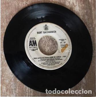 Discos de vinil: BURT BACHARACH / UNAS GOTAS DE LLUVIA SOBRE MI CABEZA / NO ME ENAMORARE OTRA VEZ