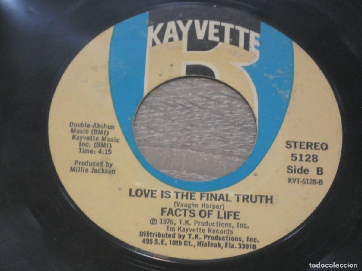 Discos de vinilo: ARKANSAS1980 PACC703 VINILO 7 PULGADAS USA BASTANTE USADO REPRODUCIBLE FACTS OF LIFE