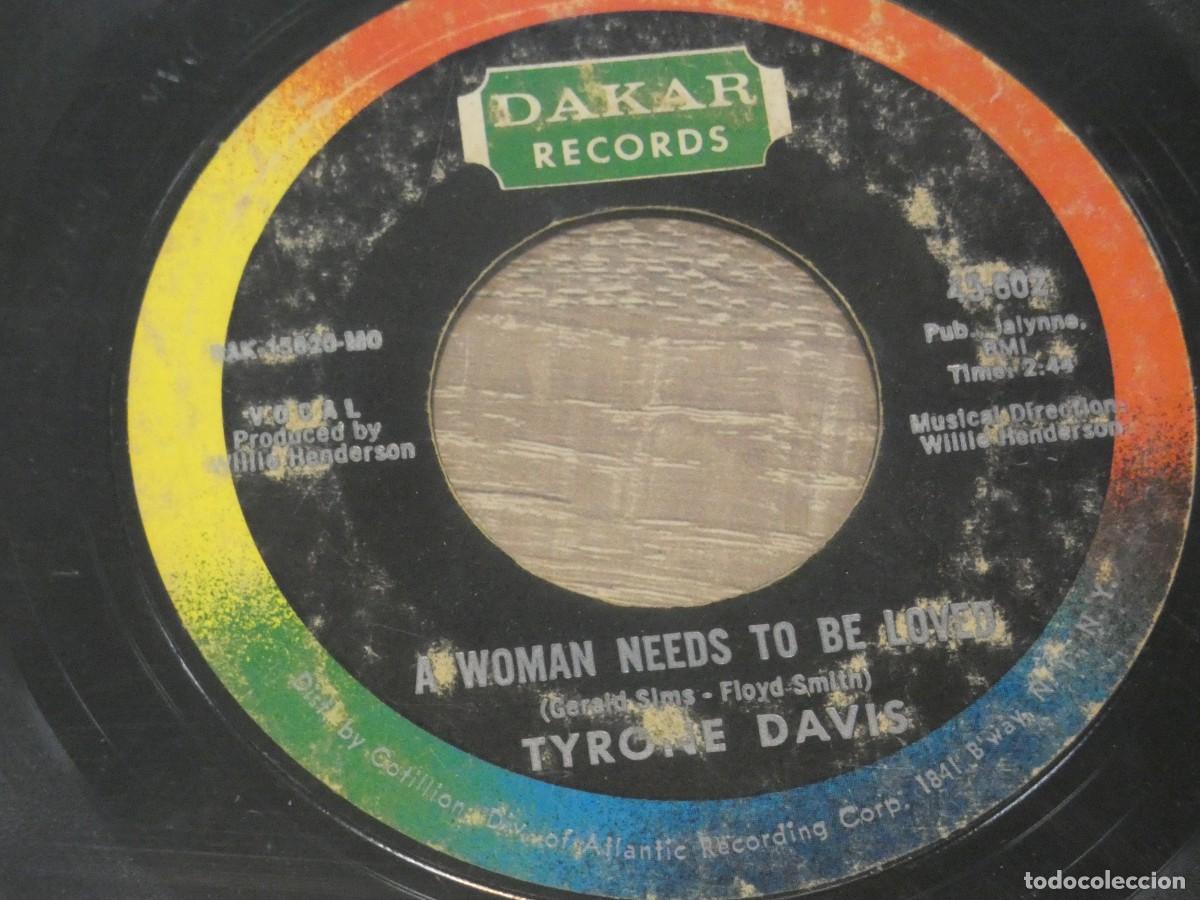 Discos de vinilo: ARKANSAS1980 PACC703 VINILO 7 PULGADAS USA BASTANTE USADO REPRODUCIBLE TYRONE DAVIS