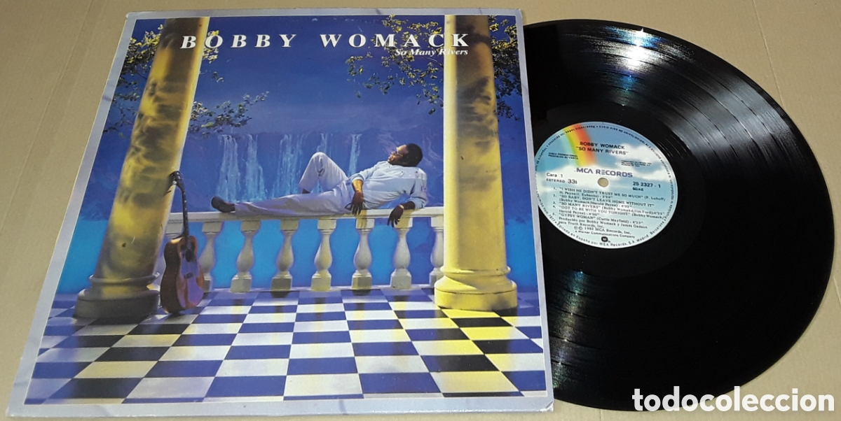 Discos de vinilo: LP - BOBBY WOMACK - SO MANY RIVERS - EDICI&Oacute;N PROMOCIONAL