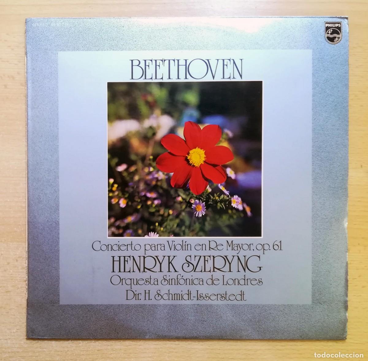 Discos de vinilo: Beethoven. Concierto para viol&iacute;n Re Mayor. Op. 61. Henryk Szeryng. Sinf. Londres. Schmidt-Isserstedt