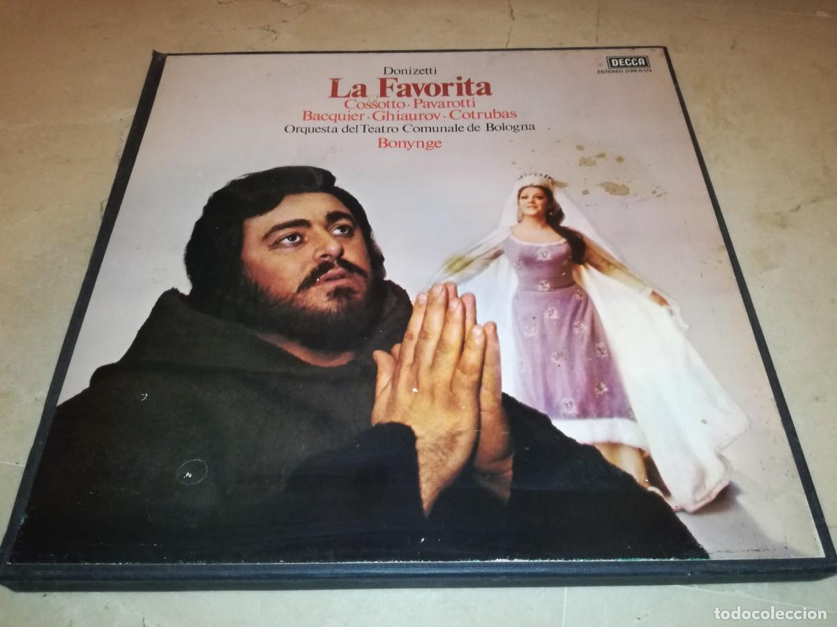 Dischi in vinile: CAJA CON 3 LPs + LIBRETODONIZETTI-LA FAVORITA-VINILOS EN EXCELENTE ESTADO