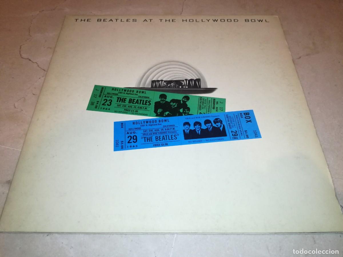 Discos de vinilo: THE BEATLES AT THE HOLLYWOOD BOWL-GATEFOLD-CONTIENE FUNDA INTERIOR ORIGINAL-ORIIGNAL ESPA&Ntilde;OL 1977
